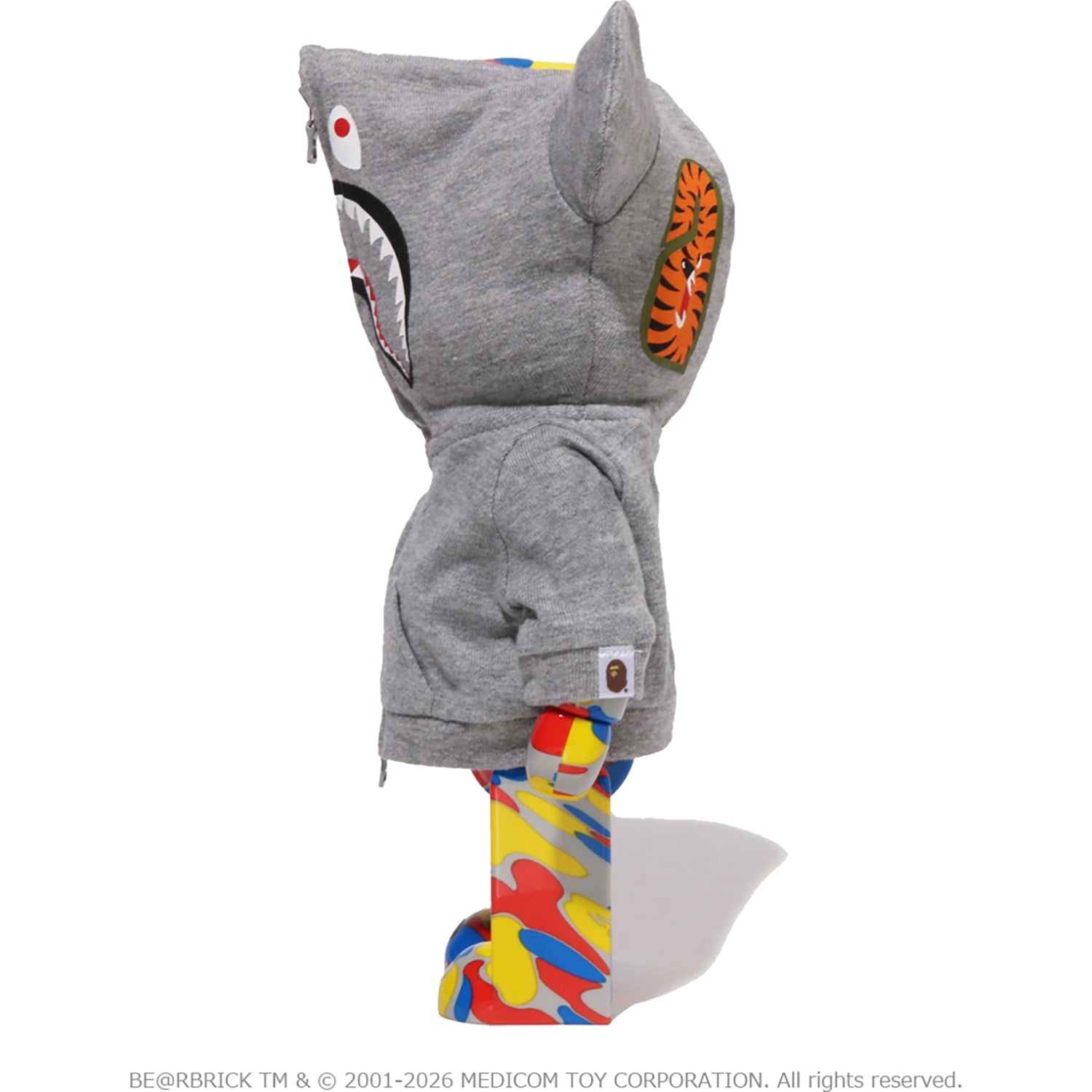 BAPE X MEDICOM TOY 30TH ANNIV. SHARK HOODIE BE@RBRICK 100%&400%