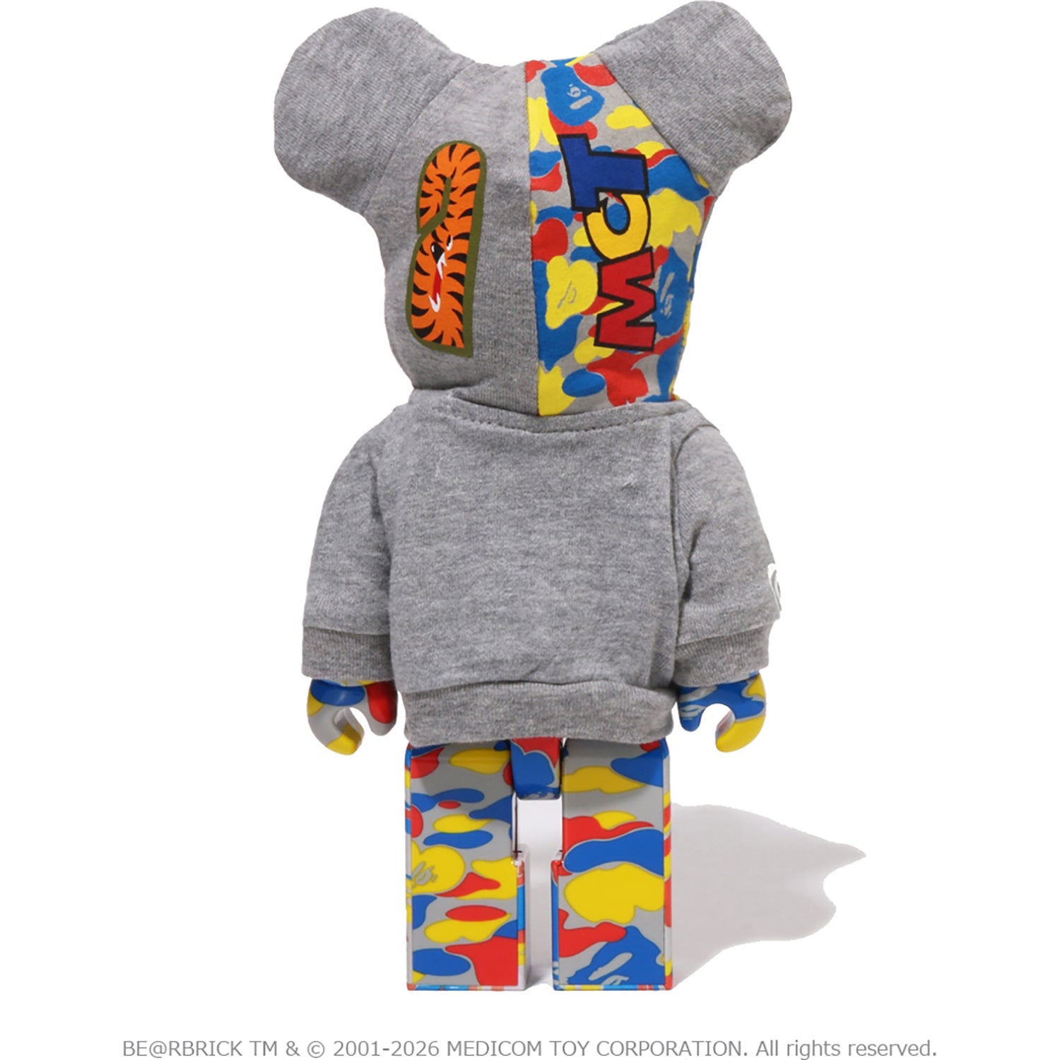 BAPE X MEDICOM TOY 30TH ANNIV. SHARK HOODIE BE@RBRICK 100%&400%