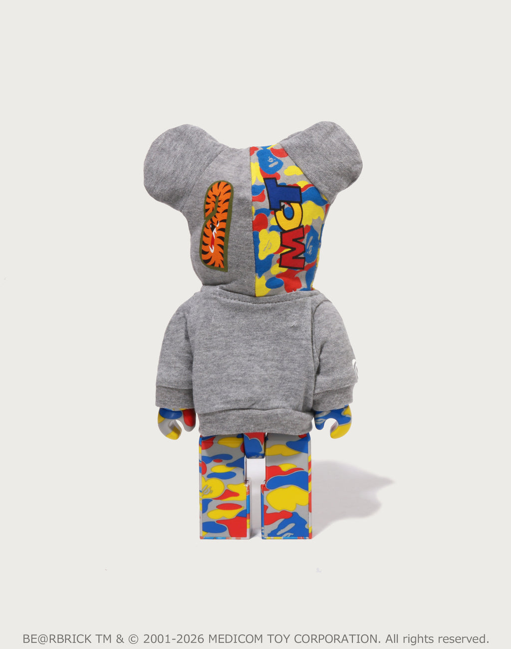 BAPE X MEDICOM TOY 30TH ANNIV. SHARK HOODIE BE@RBRICK 100%&400%