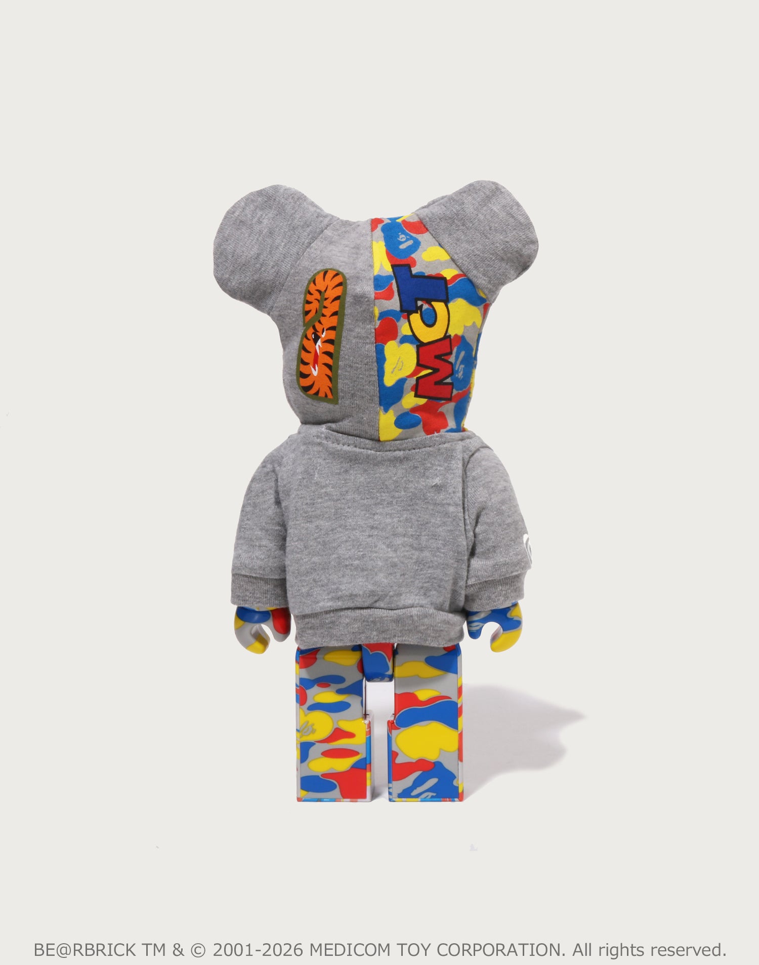BAPE X MEDICOM TOY 30TH ANNIV. SHARK HOODIE BE@RBRICK 100%&400%