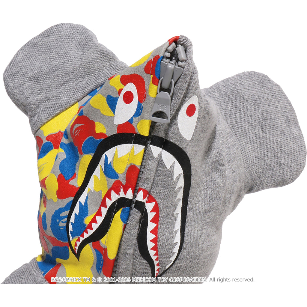BAPE X MEDICOM TOY 30TH ANNIV. SHARK HOODIE BE@RBRICK 100%&400%