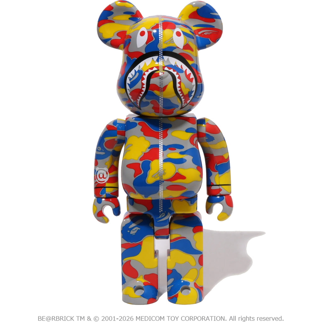 BAPE X MEDICOM TOY 30TH ANNIV. SHARK HOODIE BE@RBRICK 100%&400%