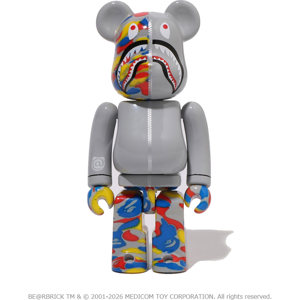 BAPE X MEDICOM TOY 30TH ANNIV. SHARK HOODIE BE@RBRICK 100%&400%