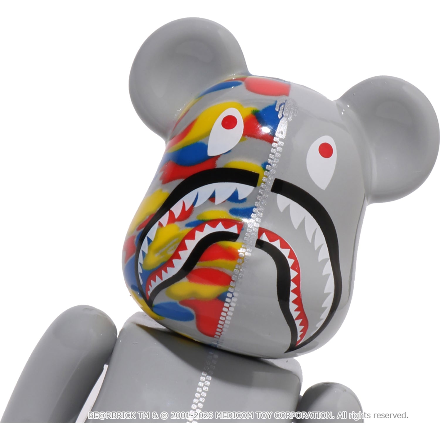 BAPE X MEDICOM TOY 30TH ANNIV. SHARK HOODIE BE@RBRICK 100%&400%