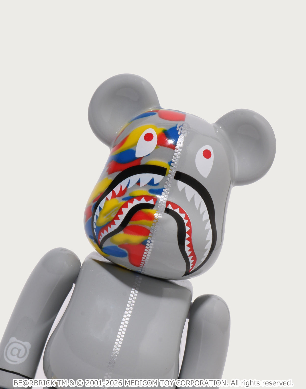 BAPE X MEDICOM TOY 30TH ANNIV. SHARK HOODIE BE@RBRICK 100%&400%