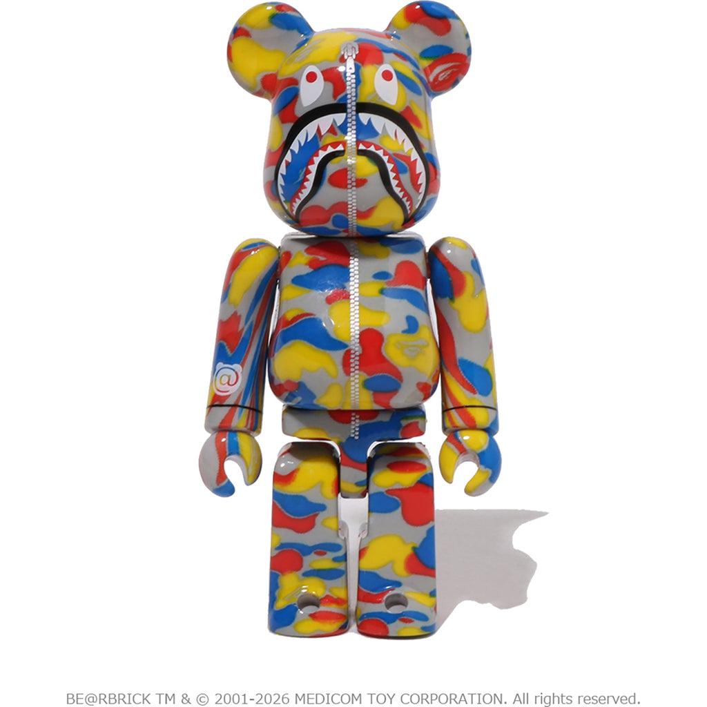 BAPE X MEDICOM TOY 30TH ANNIV. SHARK HOODIE BE@RBRICK 100%&400%