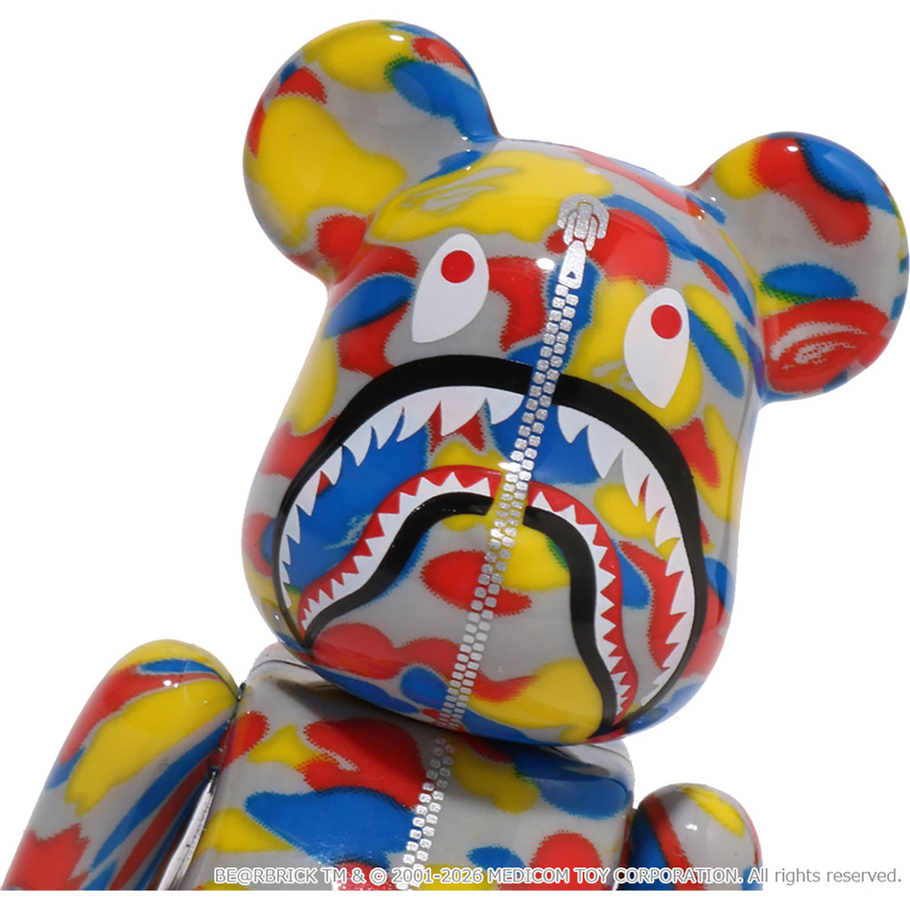 BAPE X MEDICOM TOY 30TH ANNIV. SHARK HOODIE BE@RBRICK 100%&400%