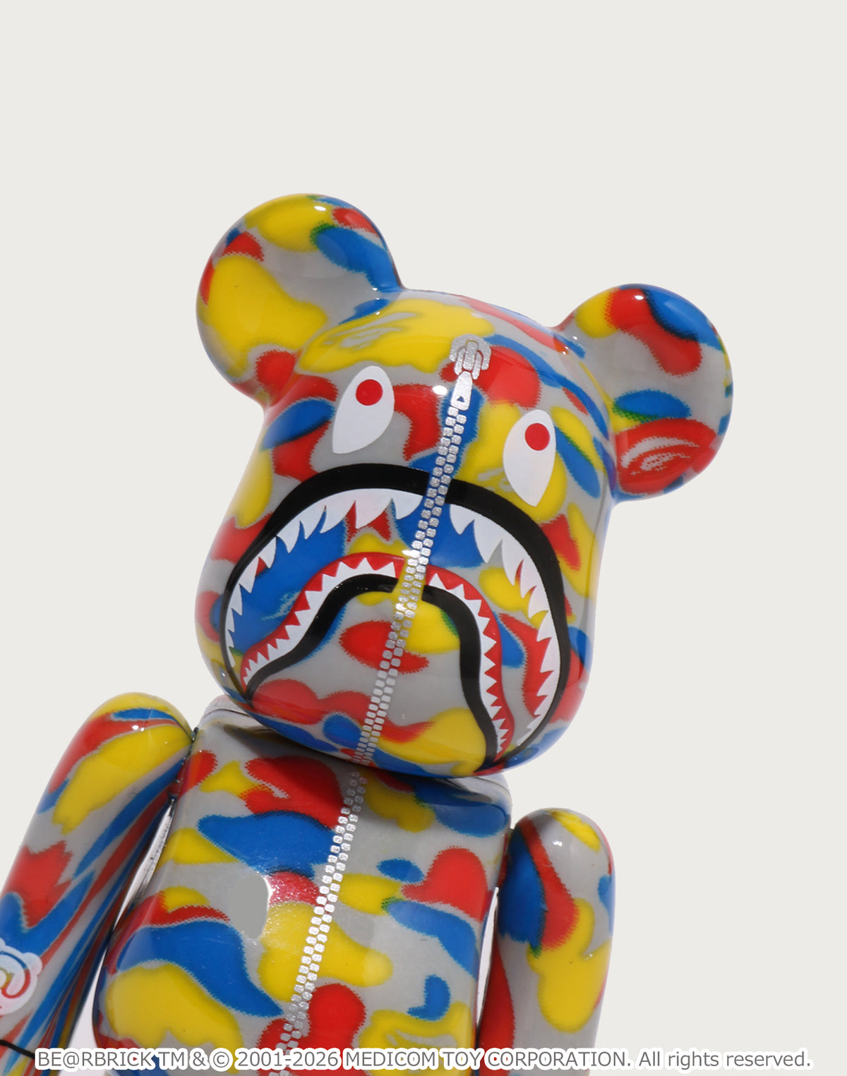 BAPE X MEDICOM TOY 30TH ANNIV. SHARK HOODIE BE@RBRICK 100%&400%