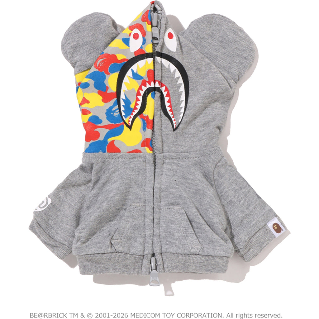 BAPE X MEDICOM TOY 30TH ANNIV. SHARK HOODIE BE@RBRICK 100%&400%