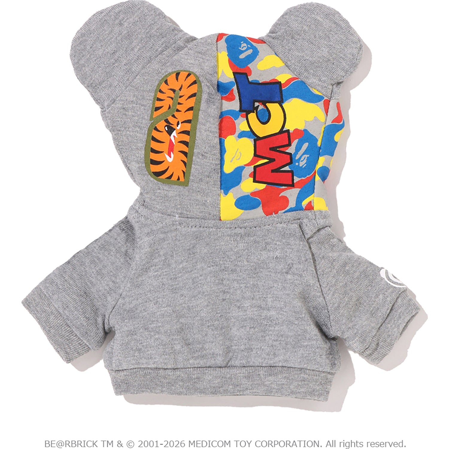 BAPE X MEDICOM TOY 30TH ANNIV. SHARK HOODIE BE@RBRICK 100%&400%