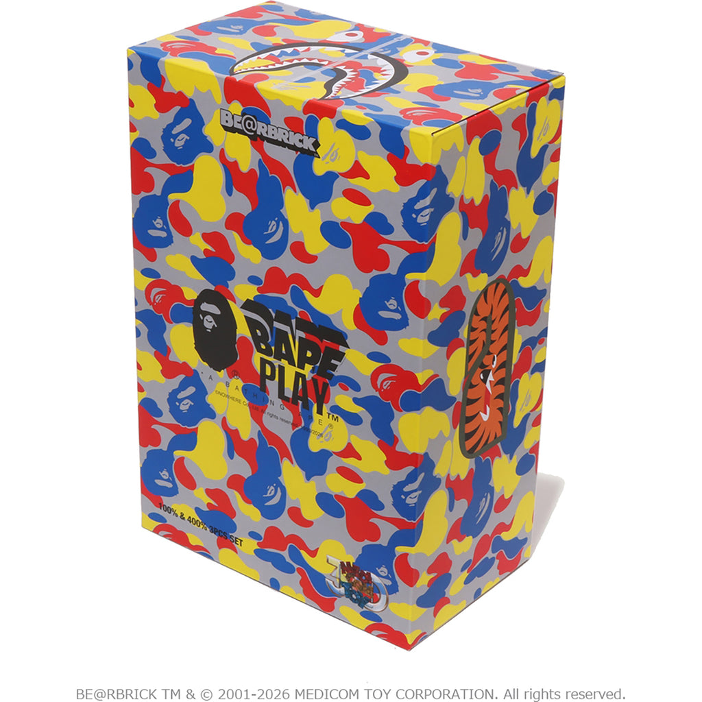 BAPE X MEDICOM TOY 30TH ANNIV. SHARK HOODIE BE@RBRICK 100%&400%