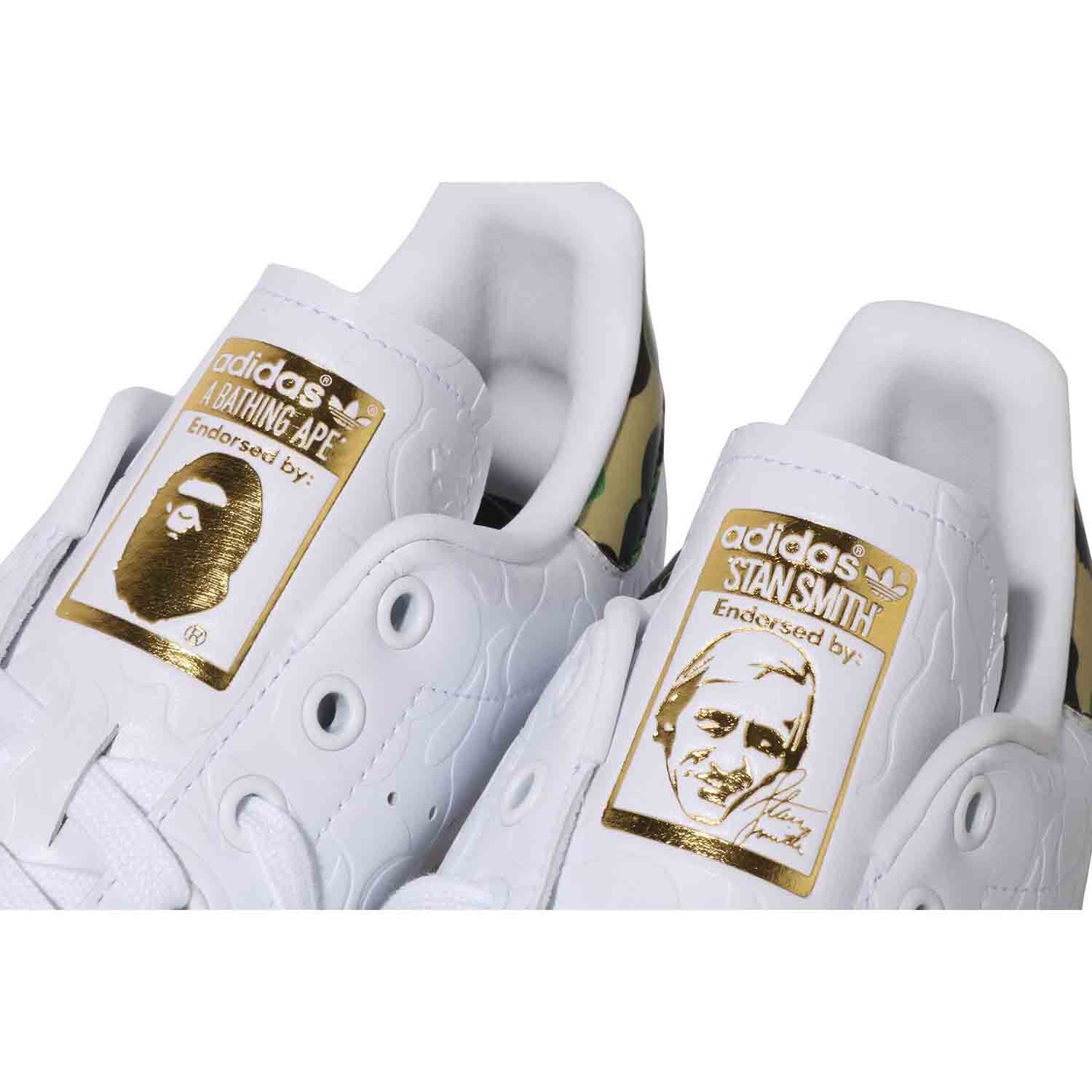 Bape x Adidas Stan Smith Bape Camo Mens 1J73-191-906 / White / 14