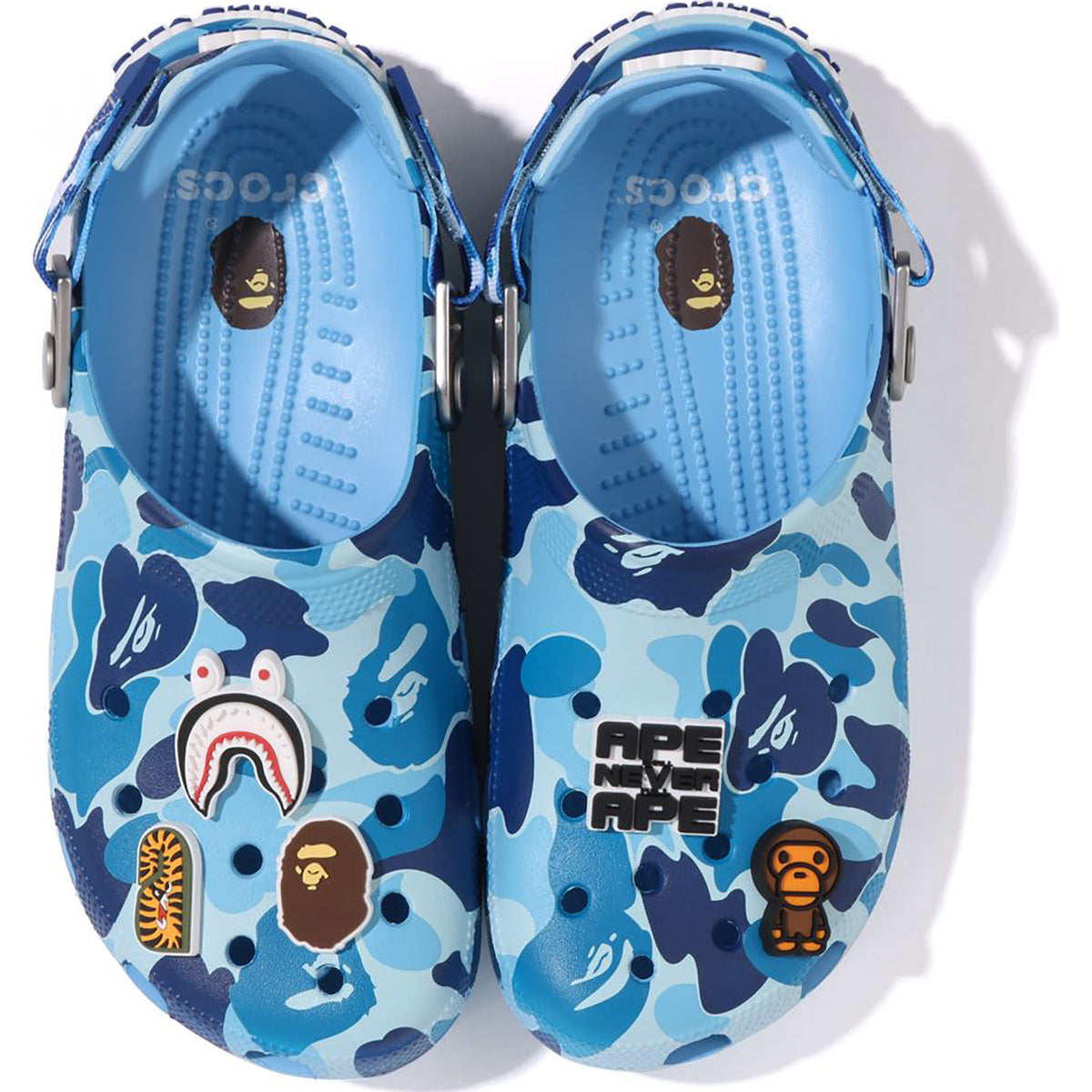 A BATHING APE BAPE Crocs Clog Blue 押しきれ 25cm 