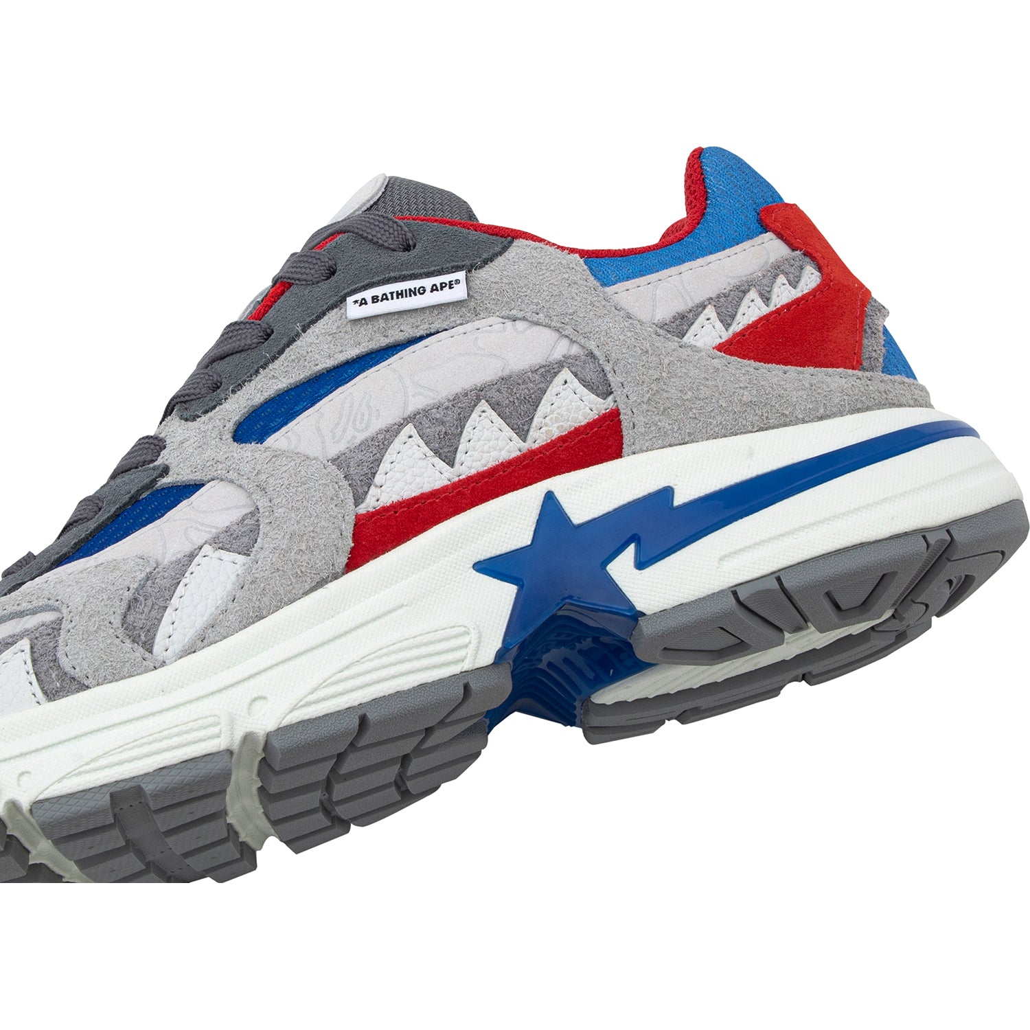 BAPE Mens SHARK STA #2 2025 Sneaker Multi Color Premium athletic