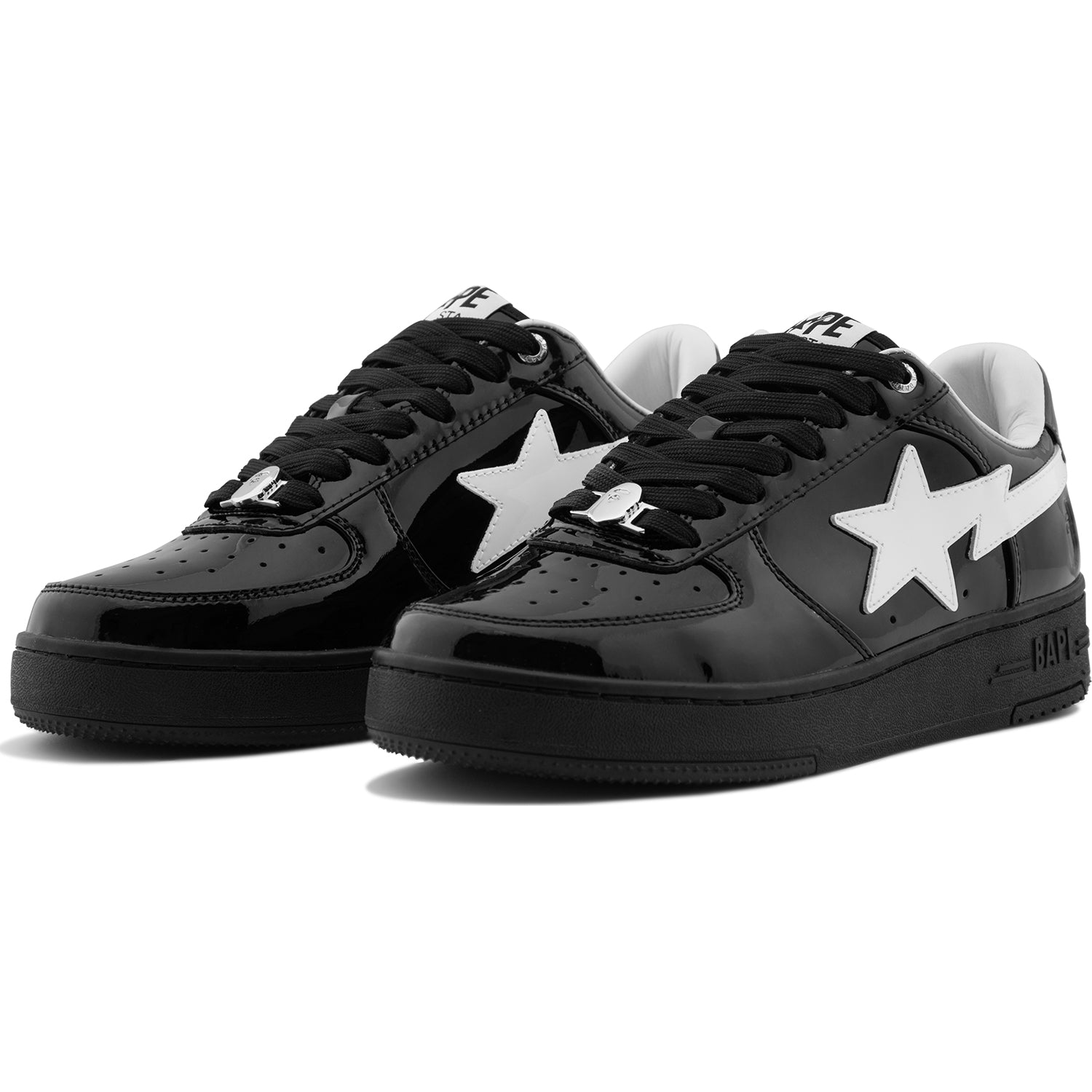 BAPE STA #1 Mens Sneakers – Premium Cow Leather Low-Top Shoes – us