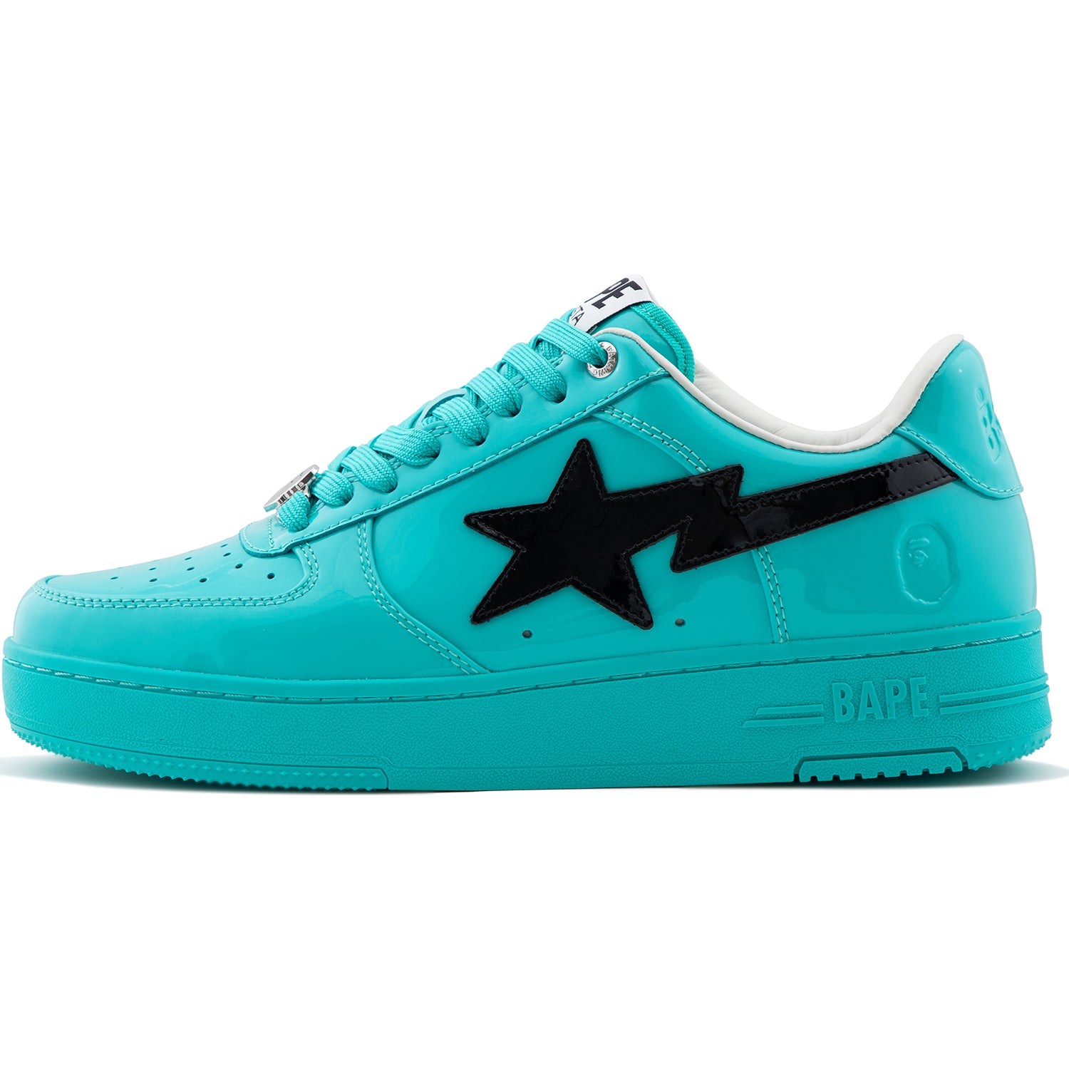 BAPE STA #1 Mens Sneakers – Premium Cow Leather Low-Top Shoes – us