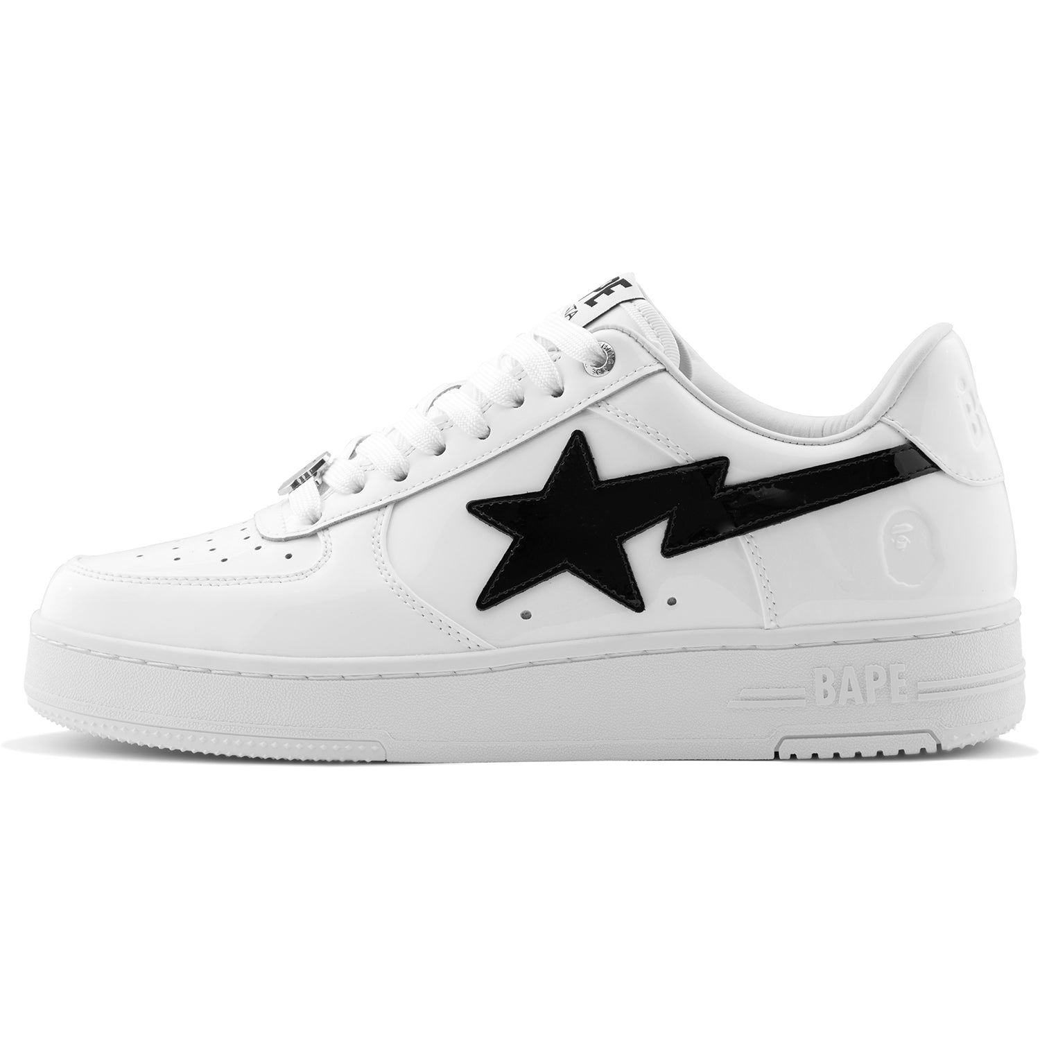 BAPE STA #1 Mens Sneakers – Premium Cow Leather Low-Top Shoes – us