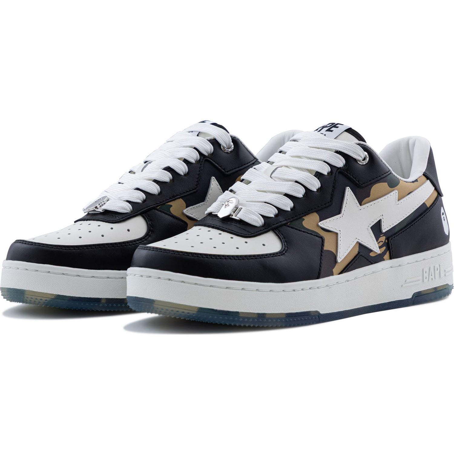 APE STA ICON #2 Womens FW25 Sneakers Olive Drab Black 1st Camo