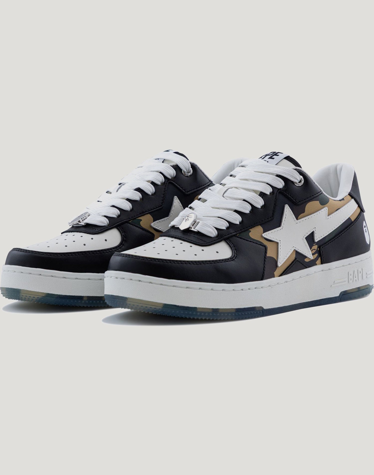 APE STA ICON #2 Womens FW25 Sneakers Olive Drab Black 1st Camo