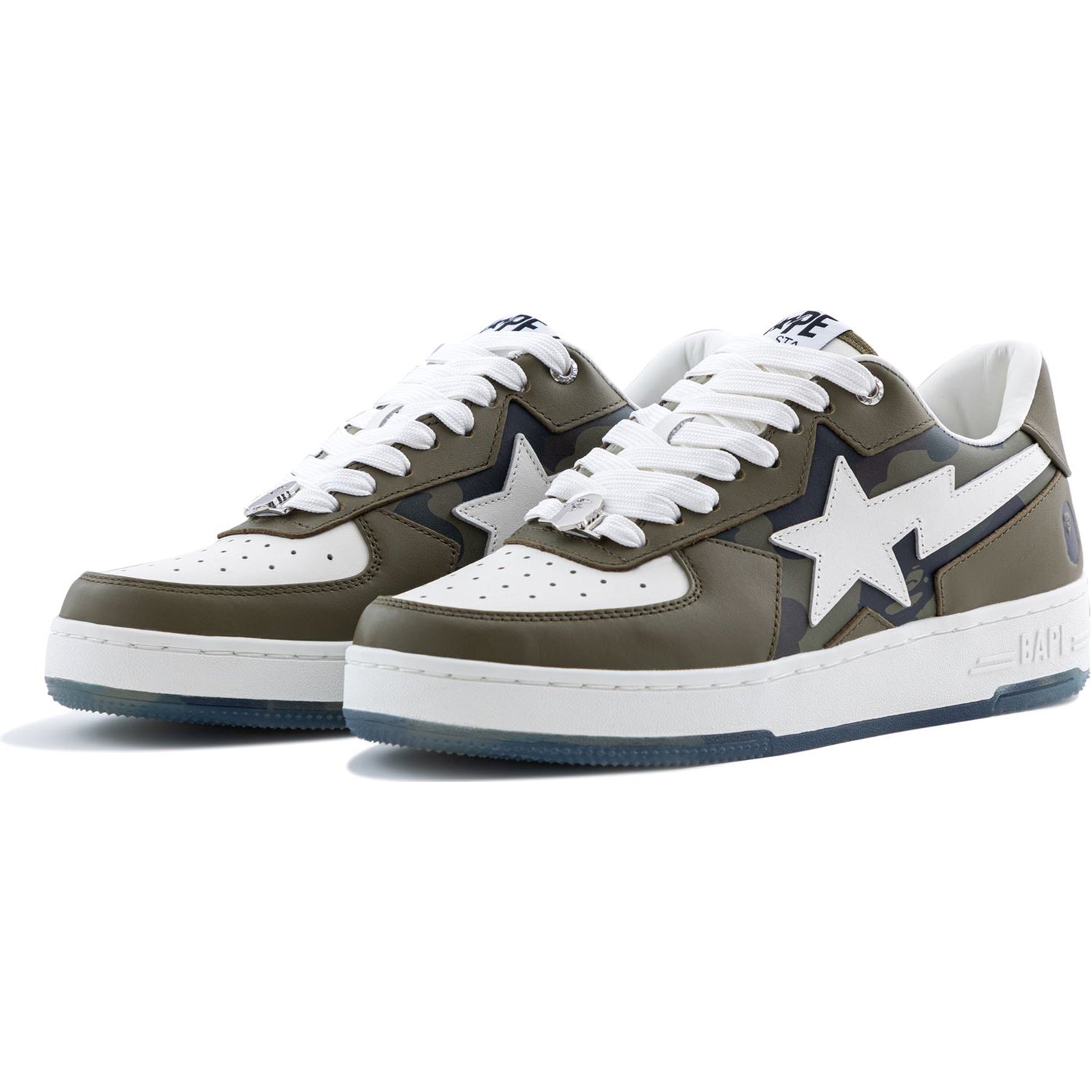 BAPE STA ICON #2 Mens FW25 Sneakers Olive Drab Black 1st