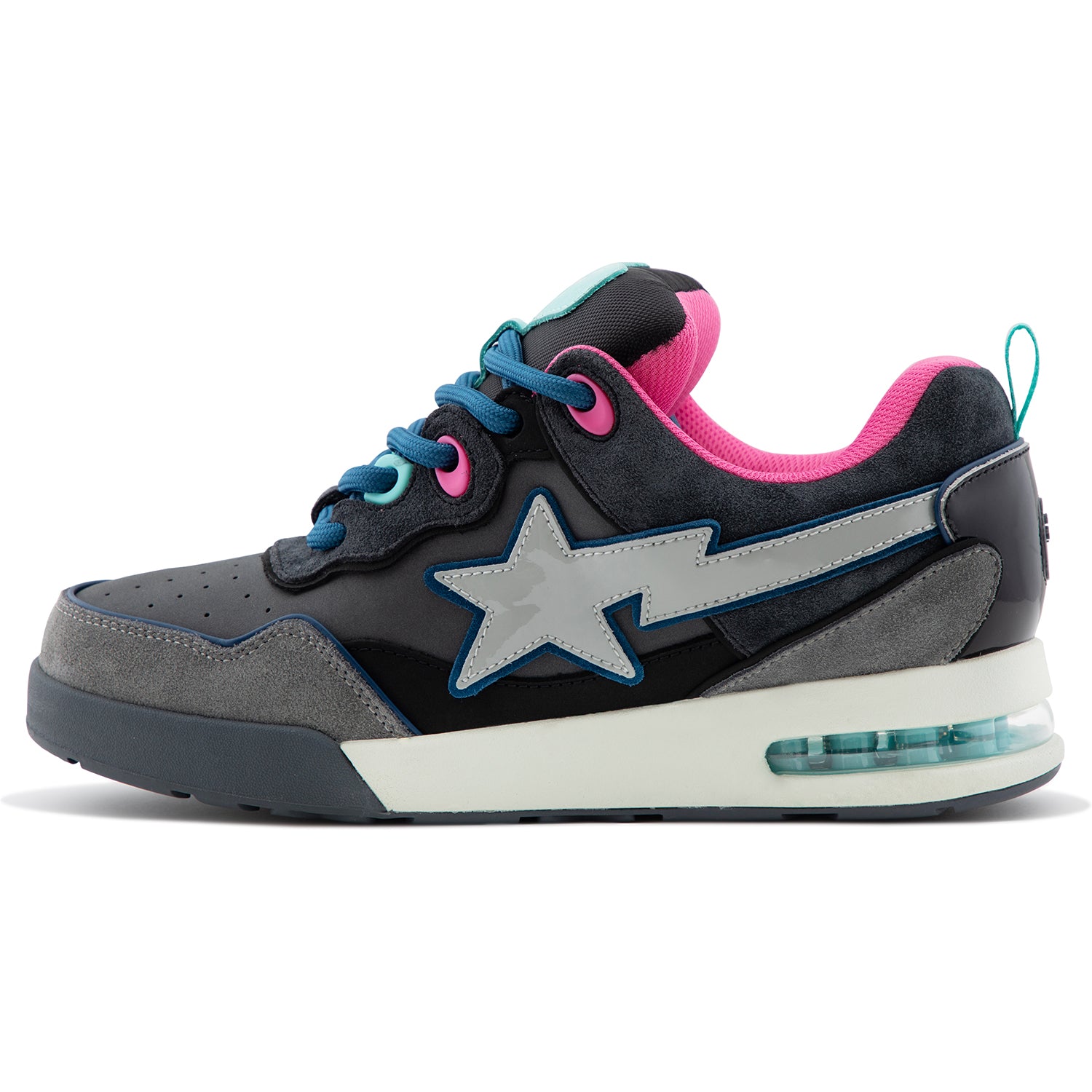 BAPE FLIP STA #2 Mens Sneakers - Multi Color Suede Leather Low-Top