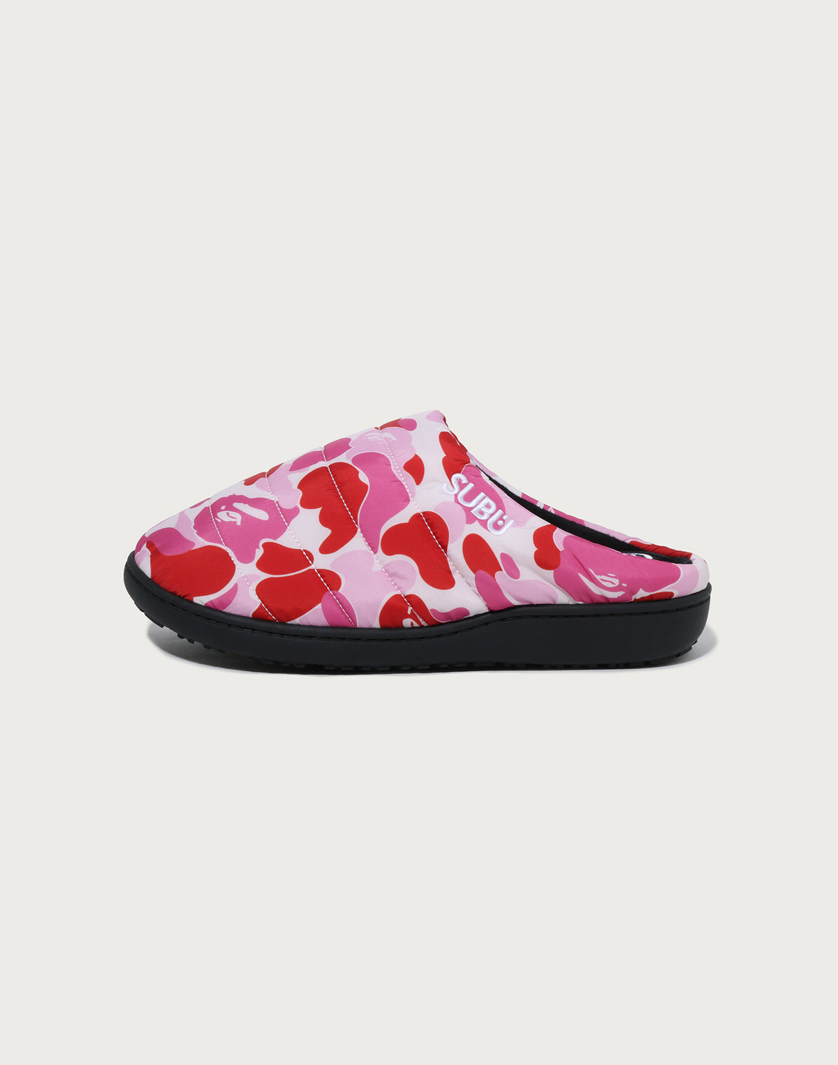 BAPE X SUBU ABC CAMO PUFFER SANDALS MENS
