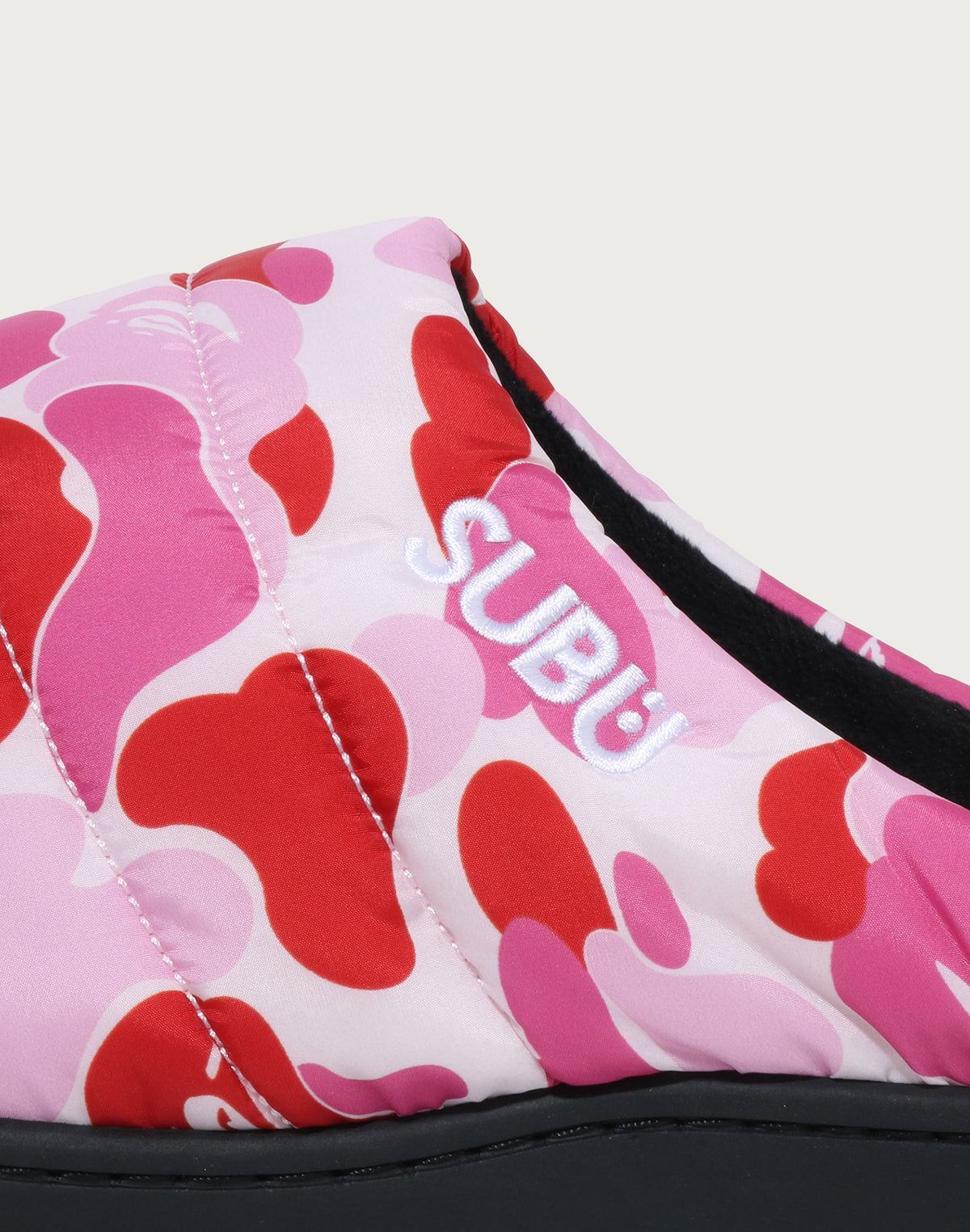 BAPE X SUBU ABC CAMO PUFFER SANDALS MENS