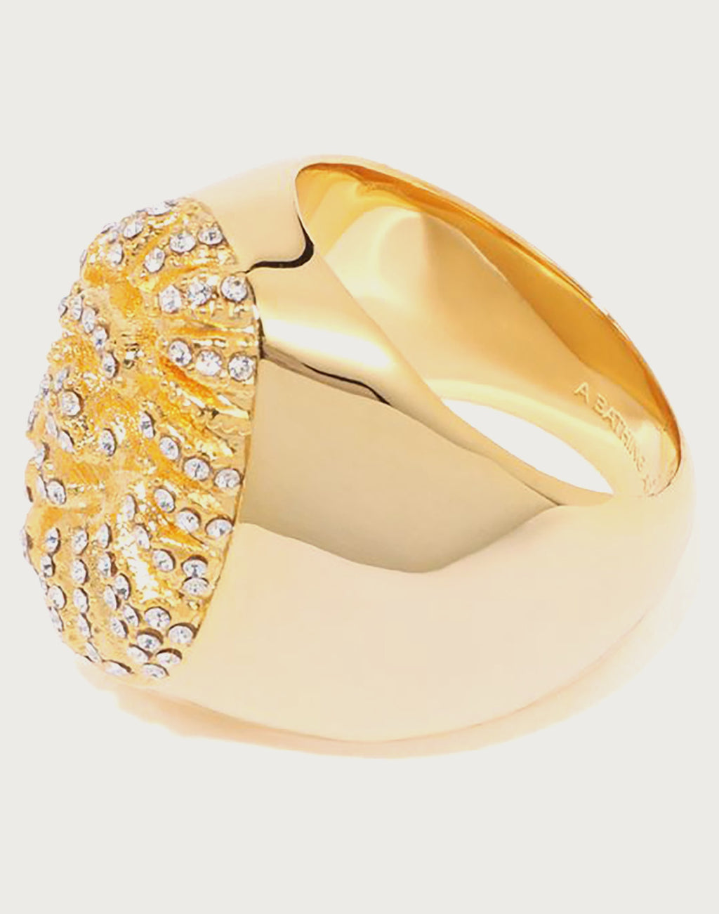 APE HEAD CRYSTAL STONE RING M
