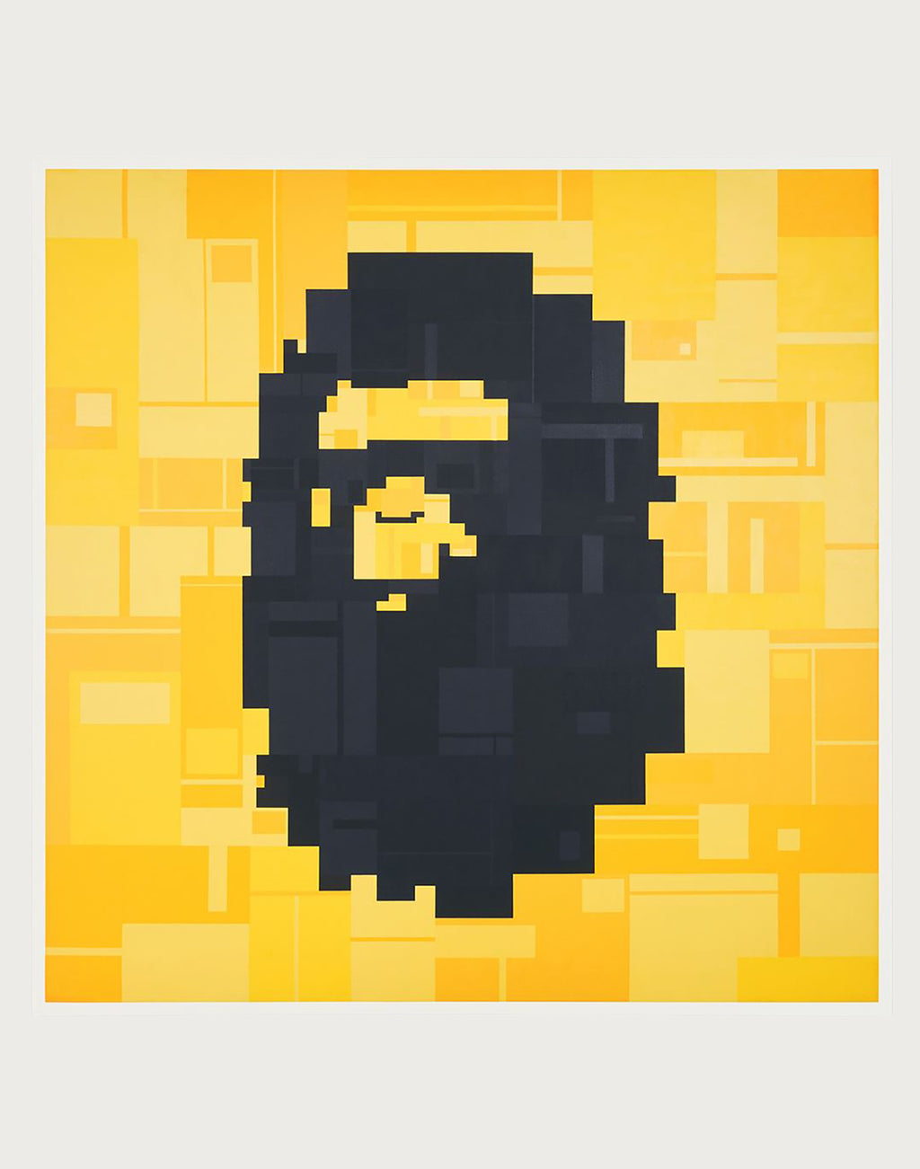 BAPE APE HEAD YELLOW & BLACK by ADAM LISTER