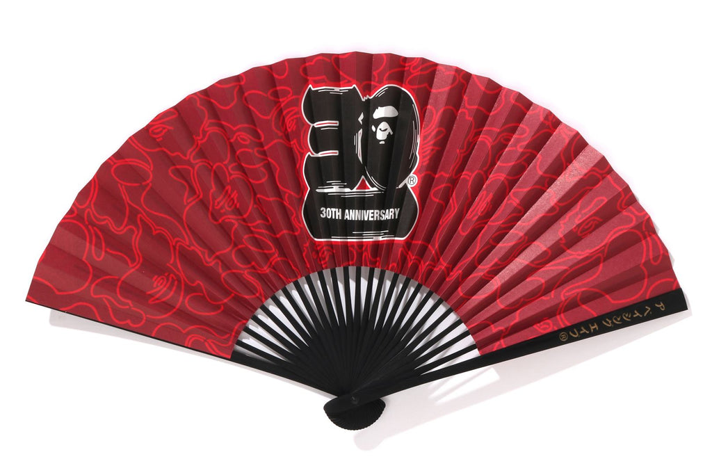 BAPE 30TH ANNIV. JAPANESE FOLDING FAN