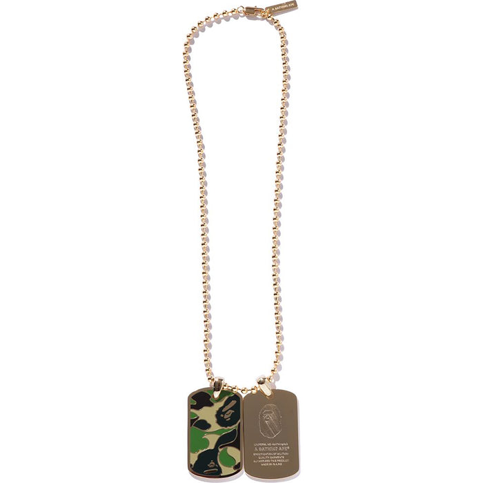 ABC CAMO DOG TAG SET NECKLACE MENS