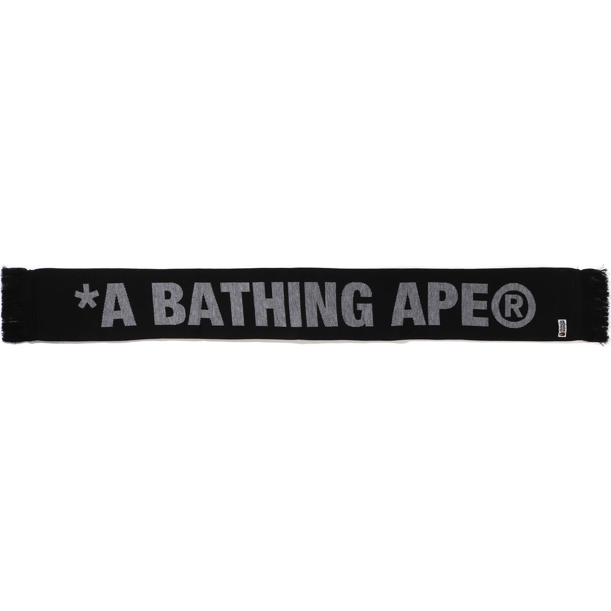 JACQUARD BAPE LOGO LONG SCARF MENS