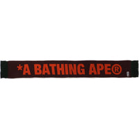 JACQUARD BAPE LOGO LONG SCARF MENS