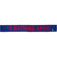 JACQUARD BAPE LOGO LONG SCARF MENS