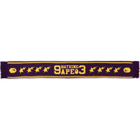 JACQUARD BAPE LOGO LONG SCARF MENS