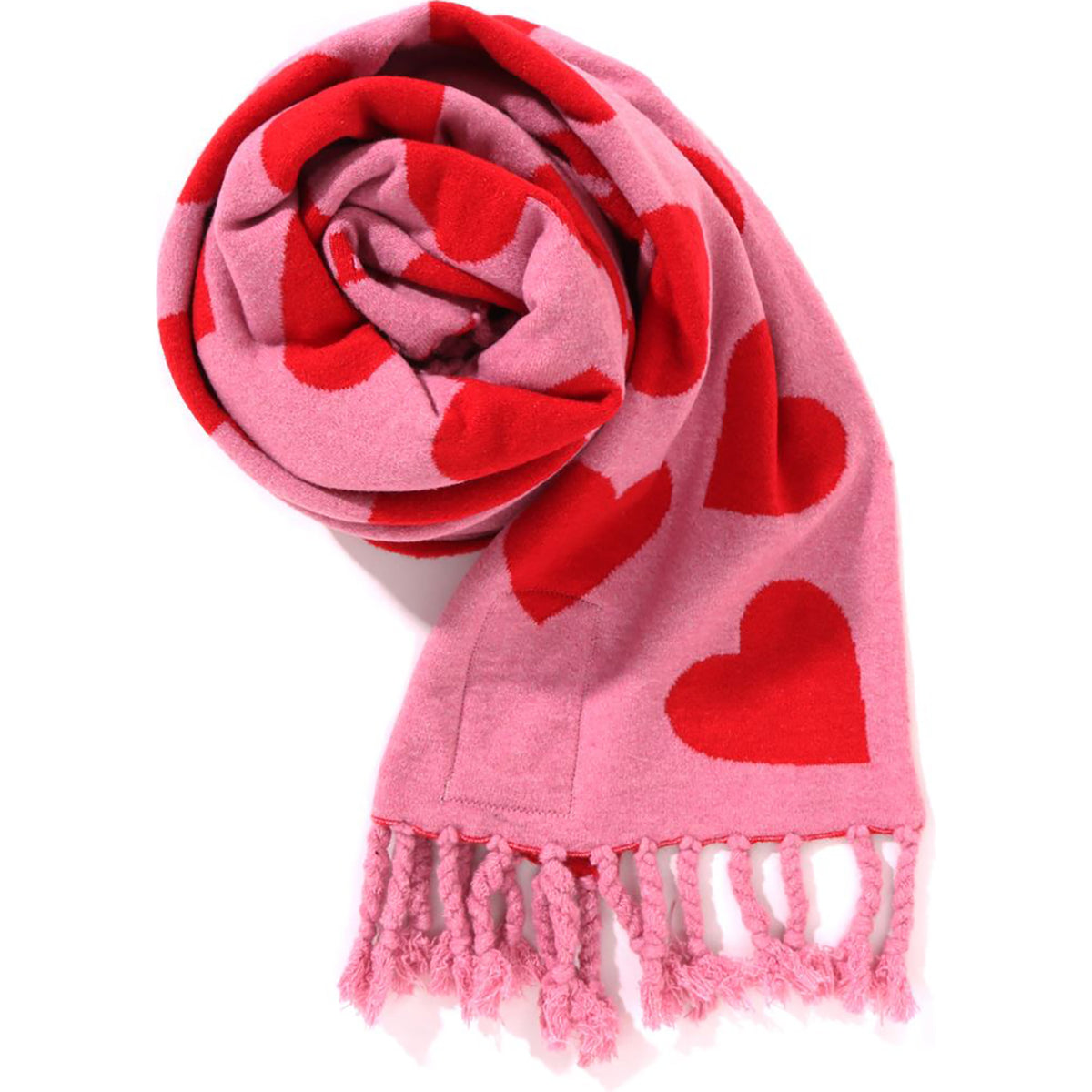 I LOVE BAPE WOOL MIX SCARF LADIES