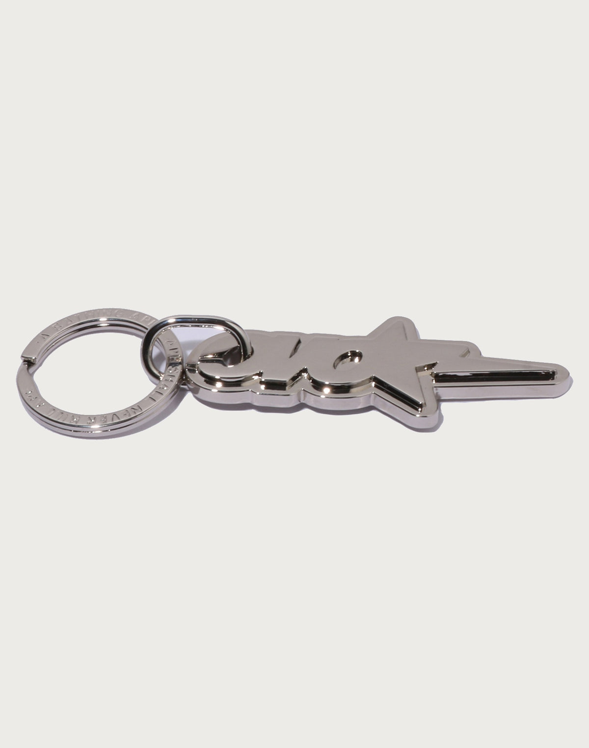 BAPE X OVO OVO STA METAL KEYCHAIN