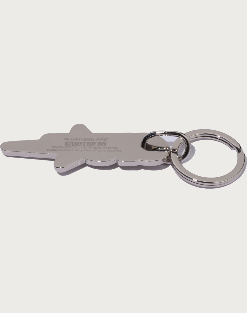 BAPE X OVO OVO STA METAL KEYCHAIN
