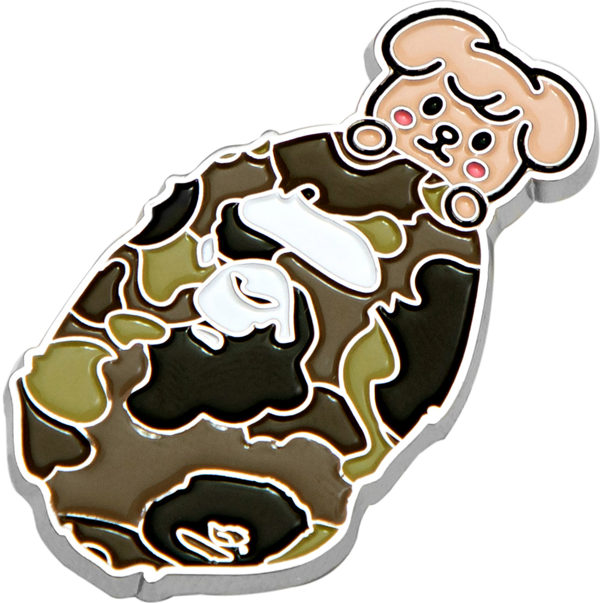 BAPE X STRAY KIDS PUPPYM METAL PIN