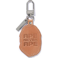 APE HEAD LEATHER KEYCHAIN