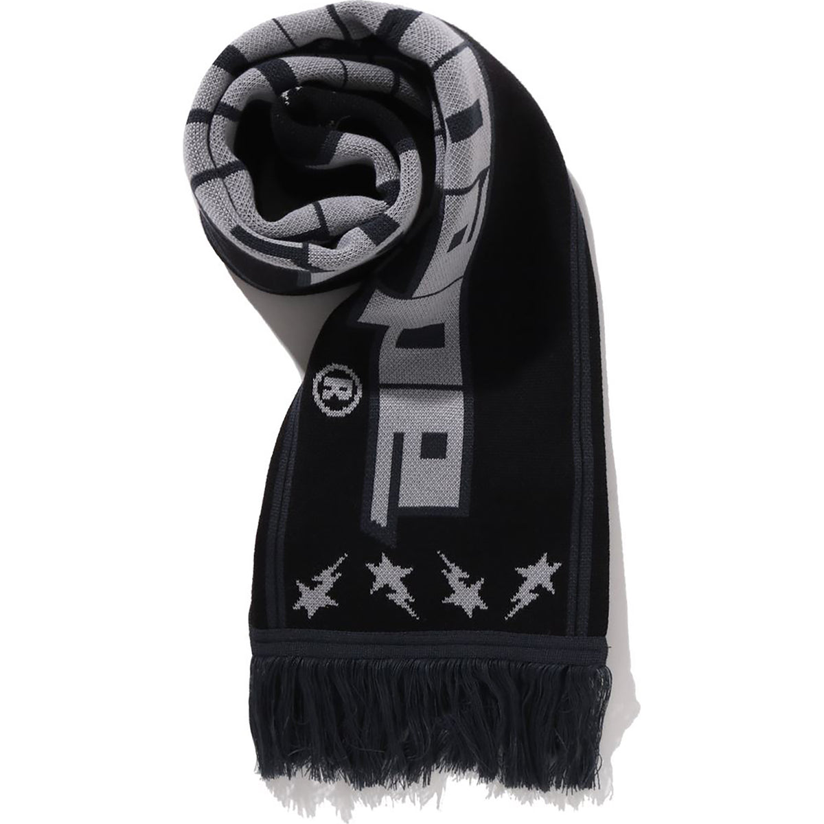 BAPE LOGO JACQUARD SCARF