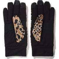WILD LEOPARD PATTERN GLOVES MENS