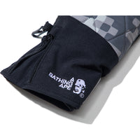 BAPE BY KAZUKI KURAISHI PIXELATE CAMO GLOVES MENS