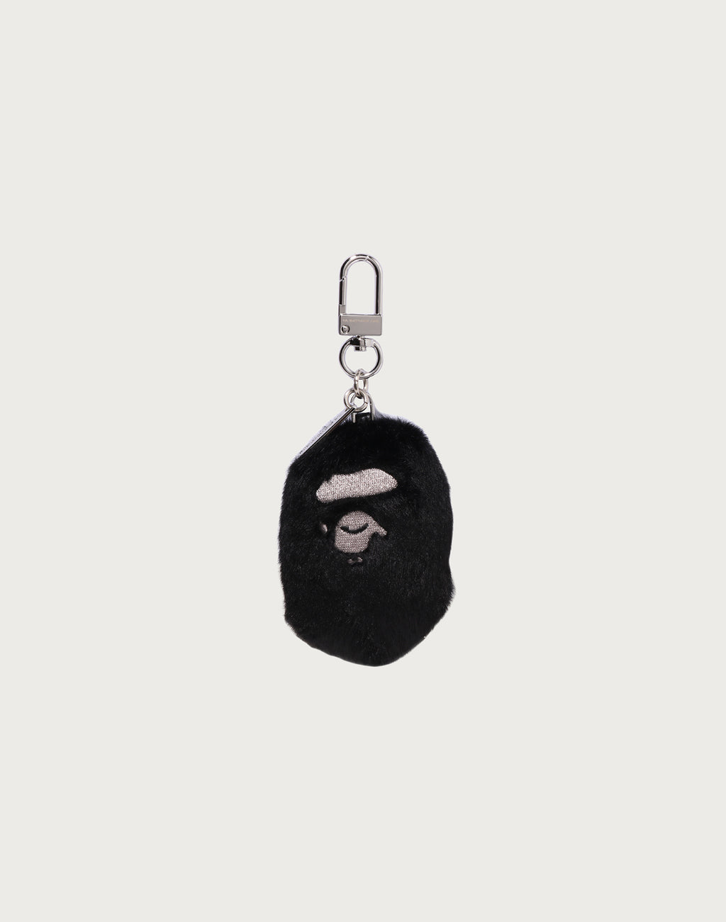 APE HEAD FAUX FUR KEYCHAIN