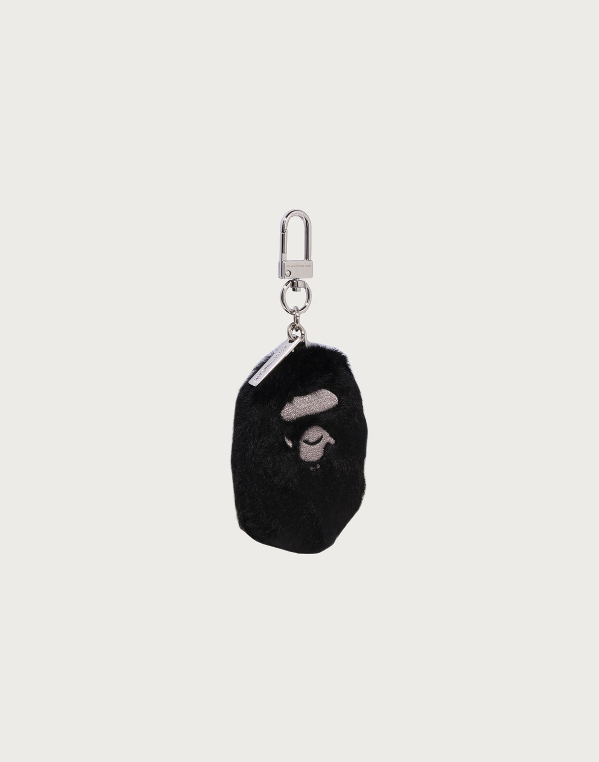 APE HEAD FAUX FUR KEYCHAIN