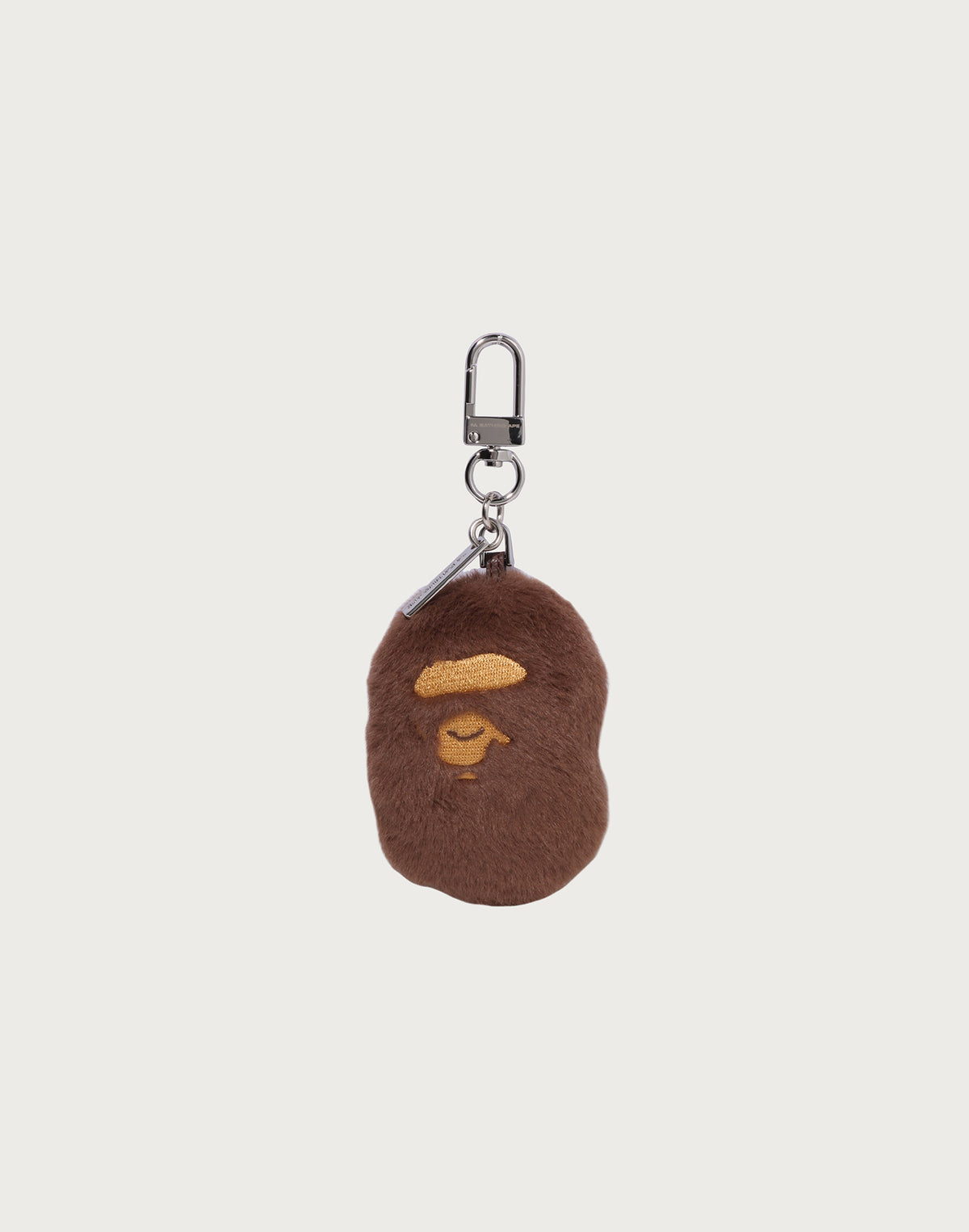 APE HEAD FAUX FUR KEYCHAIN