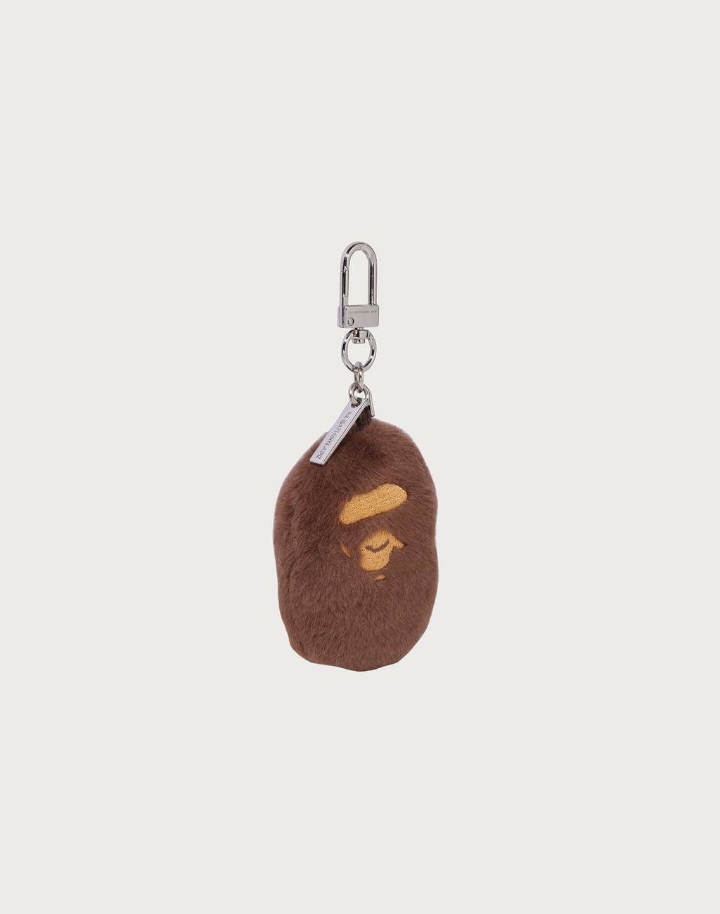 APE HEAD FAUX FUR KEYCHAIN
