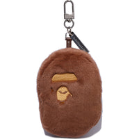APE HEAD FAUX FUR KEYCHAIN