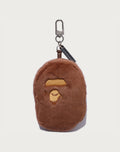 APE HEAD FAUX FUR KEYCHAIN