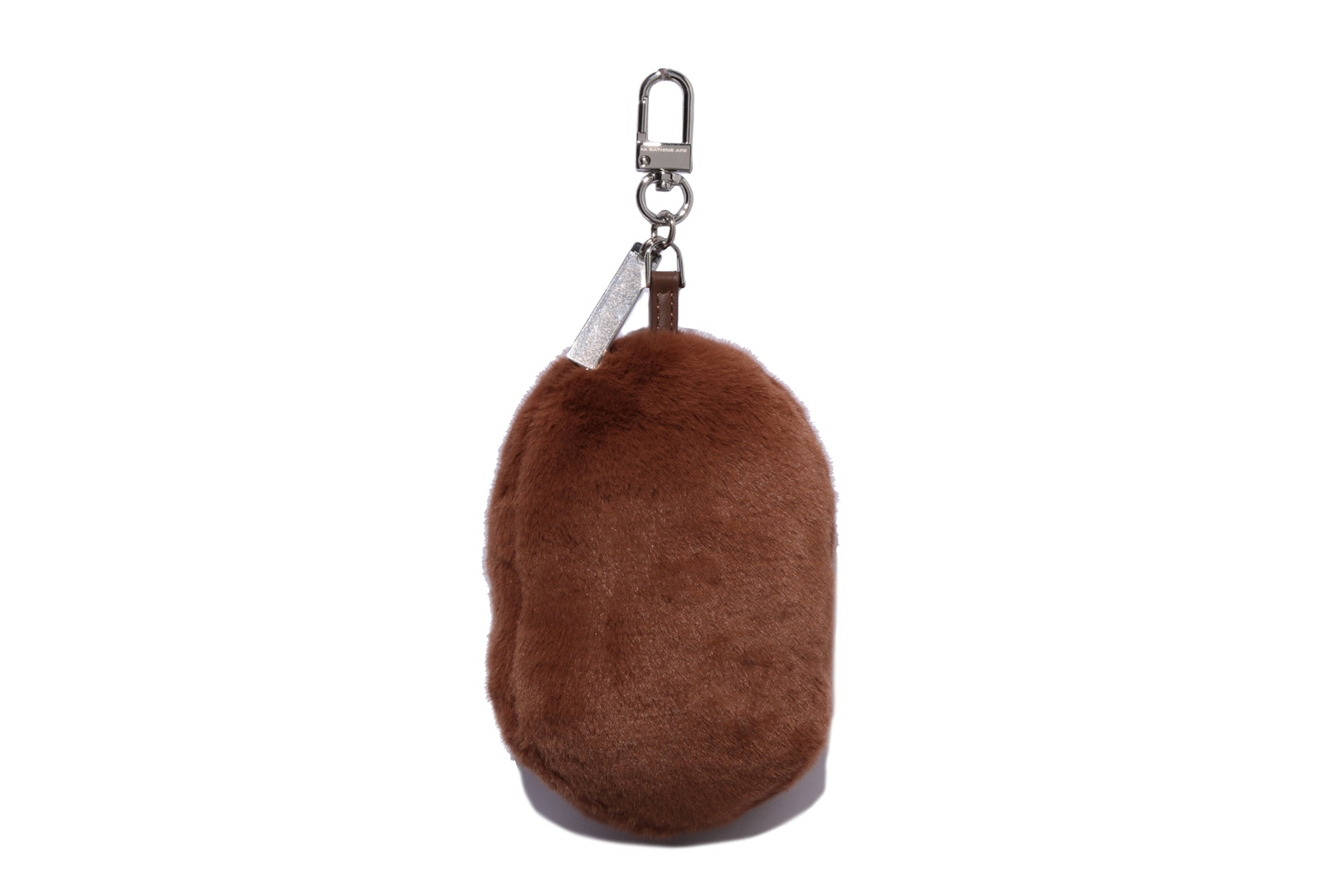 APE HEAD FAUX FUR KEYCHAIN